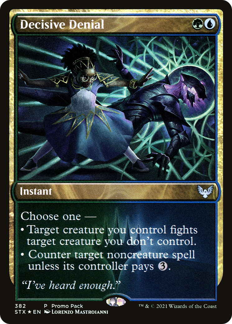 Decisive Denial (Promo Pack) [Strixhaven: School of Mages Promos]
