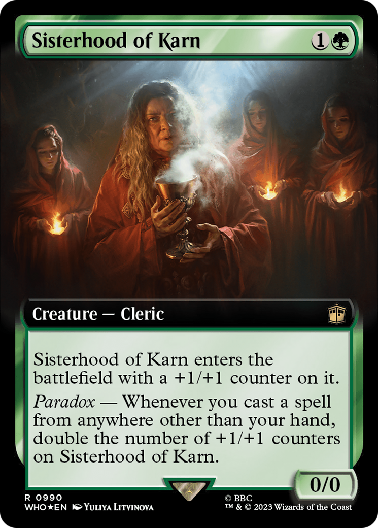 Sisterhood of Karn (Extended Art) (Surge Foil) [Doctor Who] | Silver Goblin