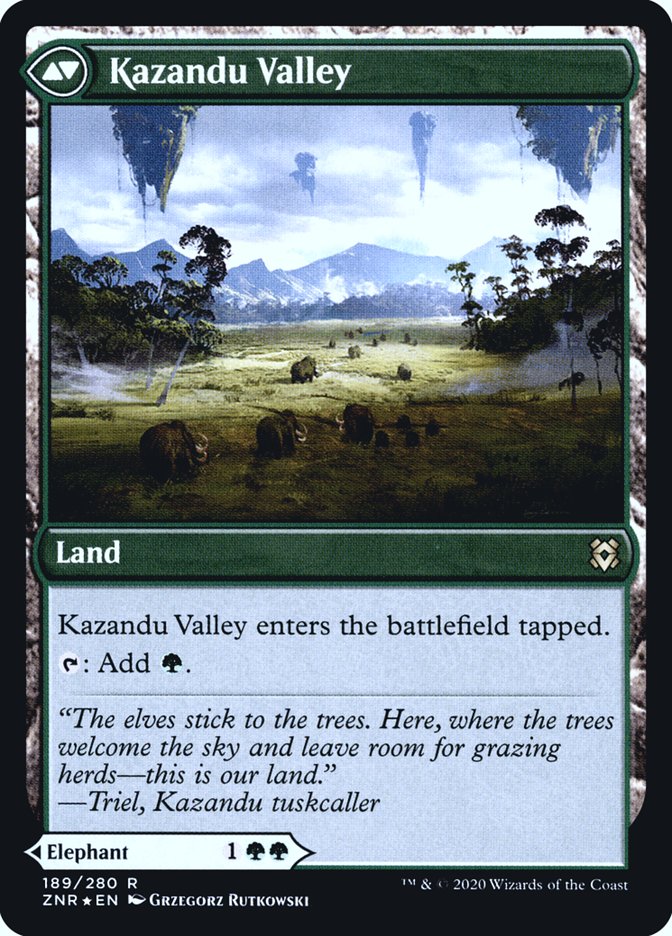 Kazandu Mammoth (189) Foil - Zendikar Rising Promos