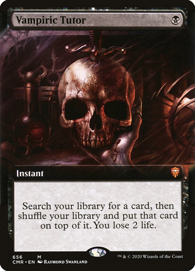 Vampiric Tutor (Extended Art) [Commander Legends] | Silver Goblin