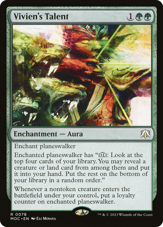 Vivien's Talent [March of the Machine Commander] Foil