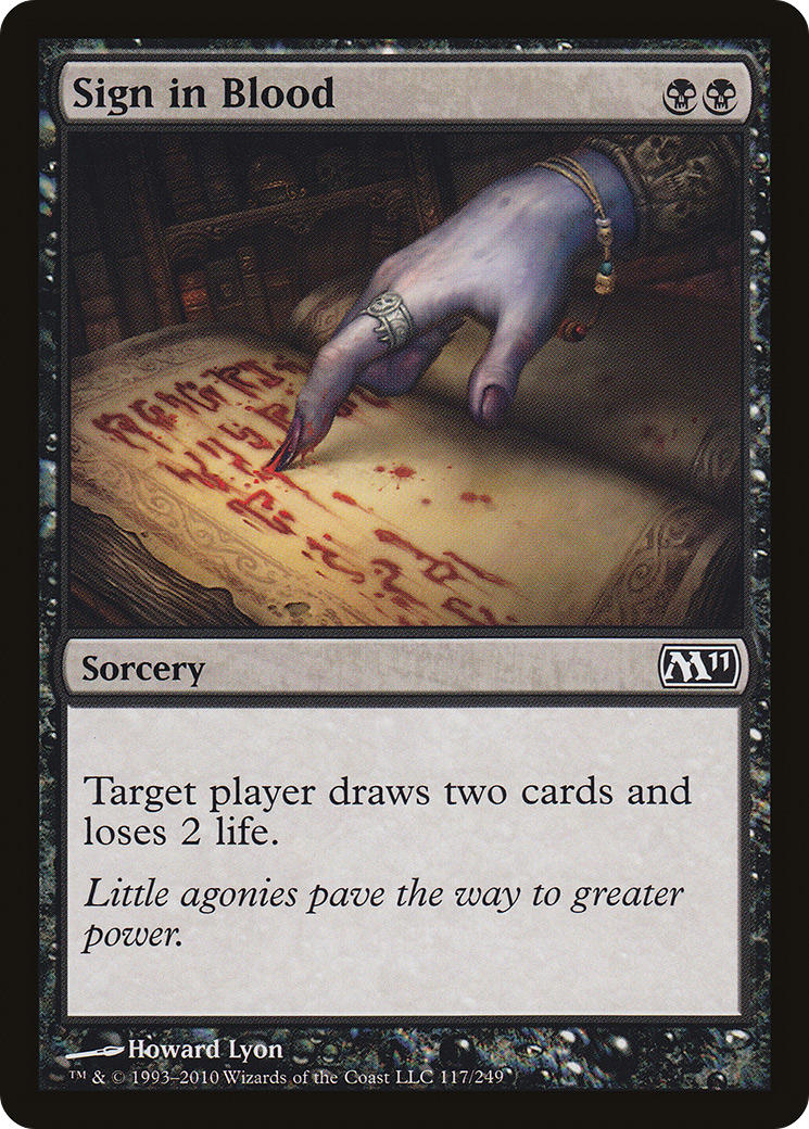 Sign in Blood (117) Foil - Magic 2011