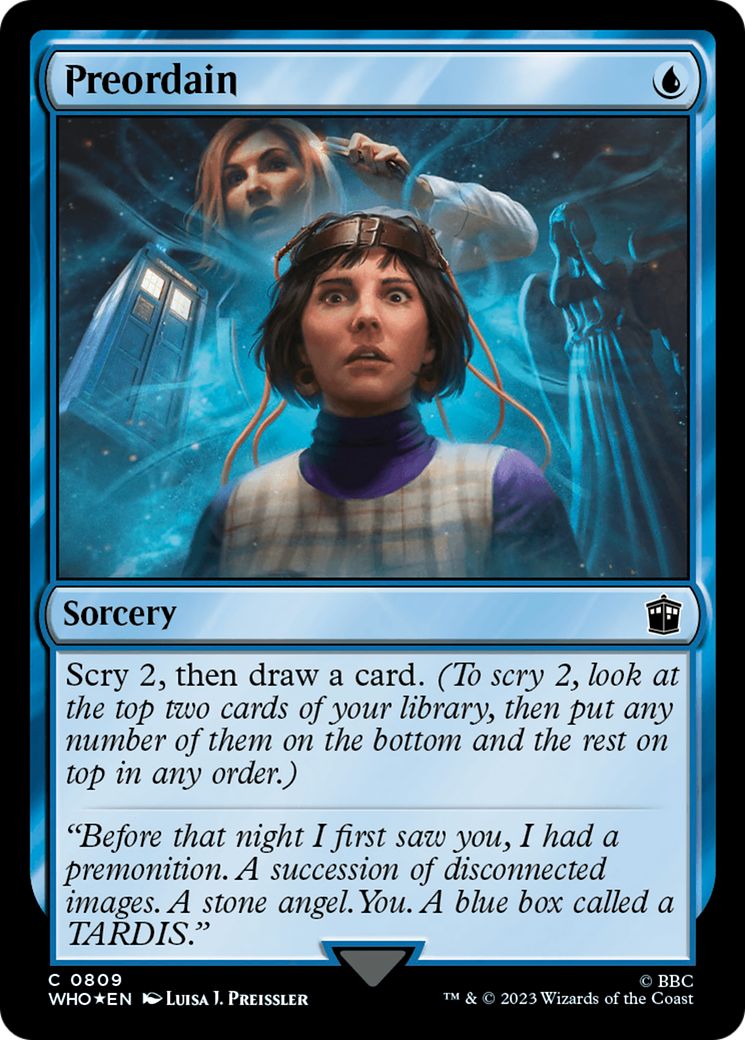 Preordain (Surge Foil) [Doctor Who] | Silver Goblin