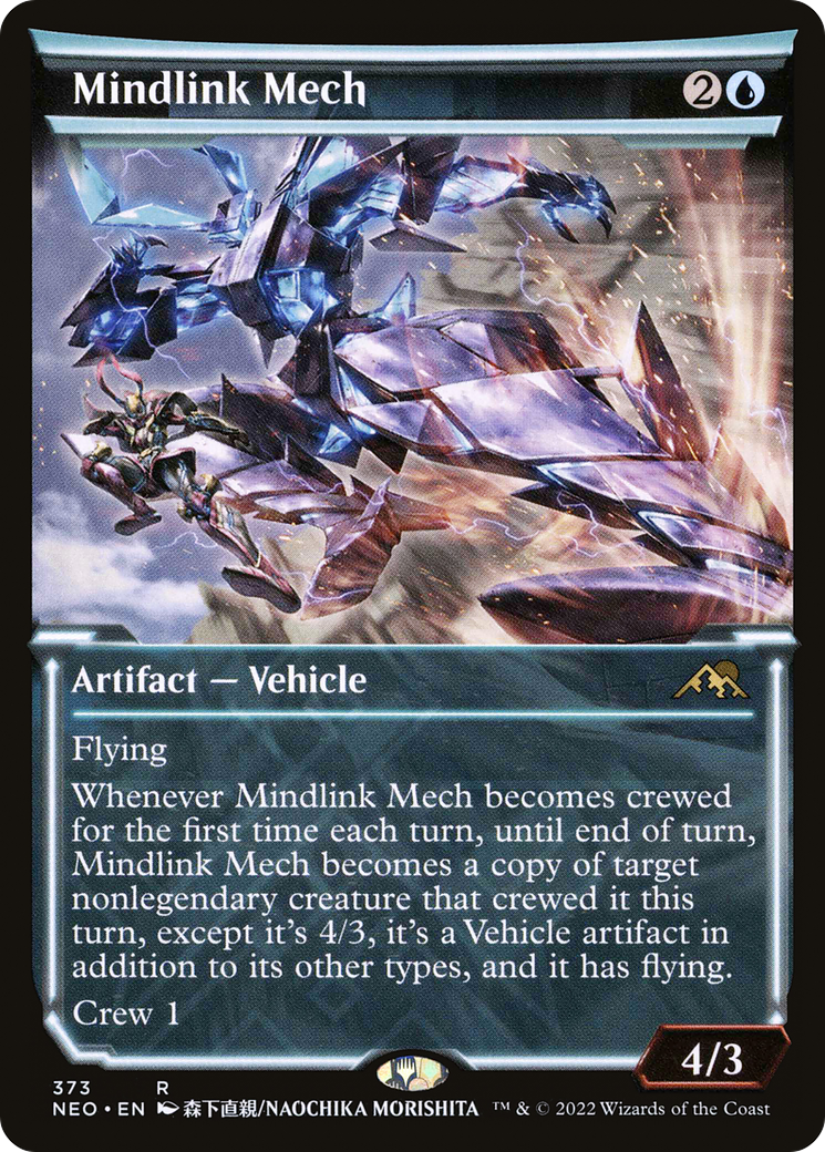 Mindlink Mech (Showcase Soft Glow) [Kamigawa: Neon Dynasty] Foil