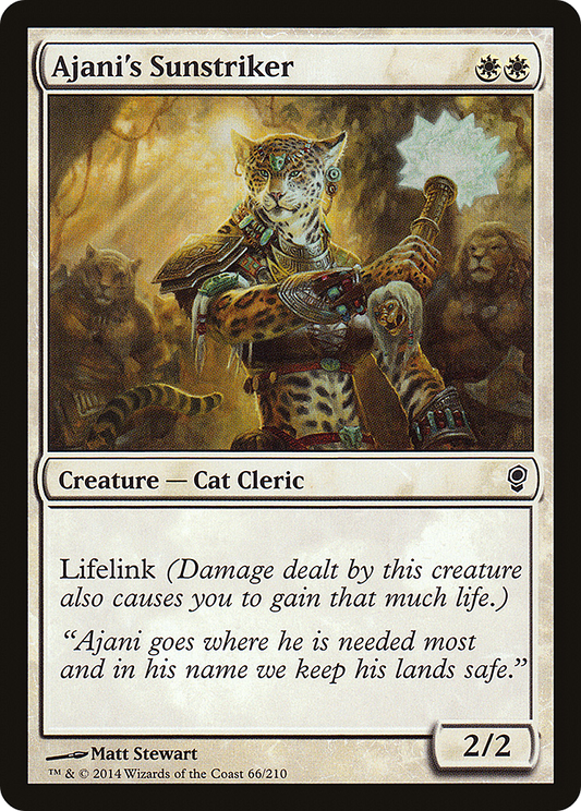 Ajani's Sunstriker [Conspiracy] Foil