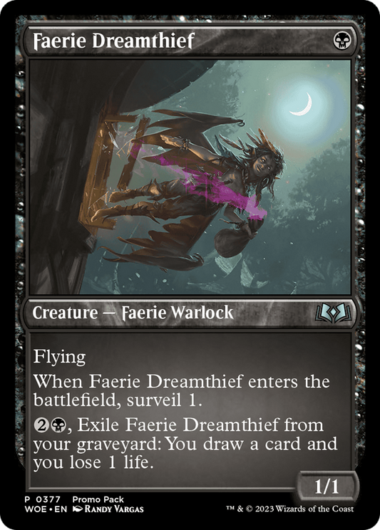 Faerie Dreamthief (Promo Pack) [Wilds of Eldraine Promos] Foil