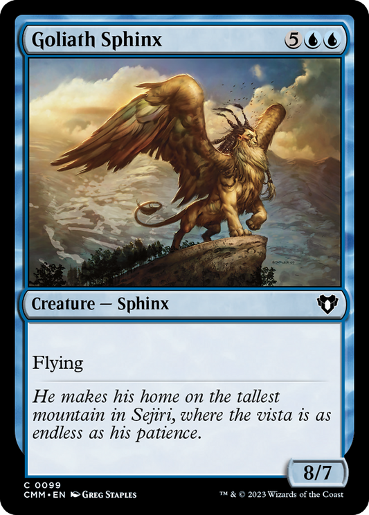 Goliath Sphinx [Commander Masters] Foil