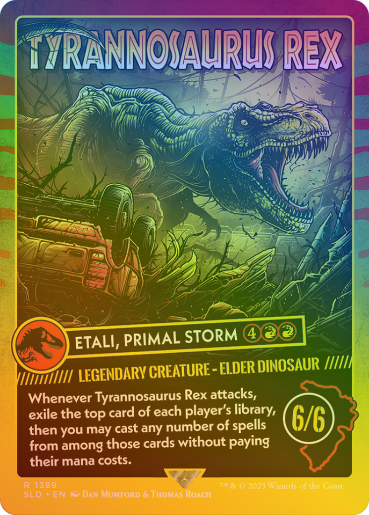 Tyrannosaurus Rex - Etali, Primal Storm (Rainbow Foil) [Secret Lair Drop Series] | Silver Goblin