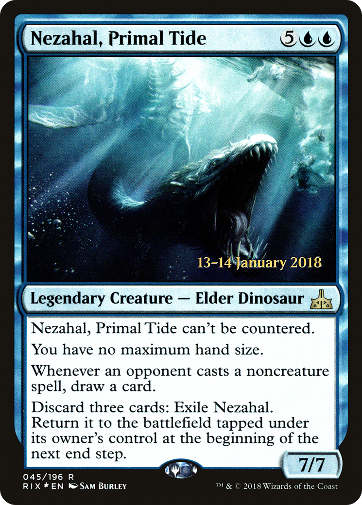 Nezahal, Primal Tide (045) Foil - Rivals of Ixalan Promos