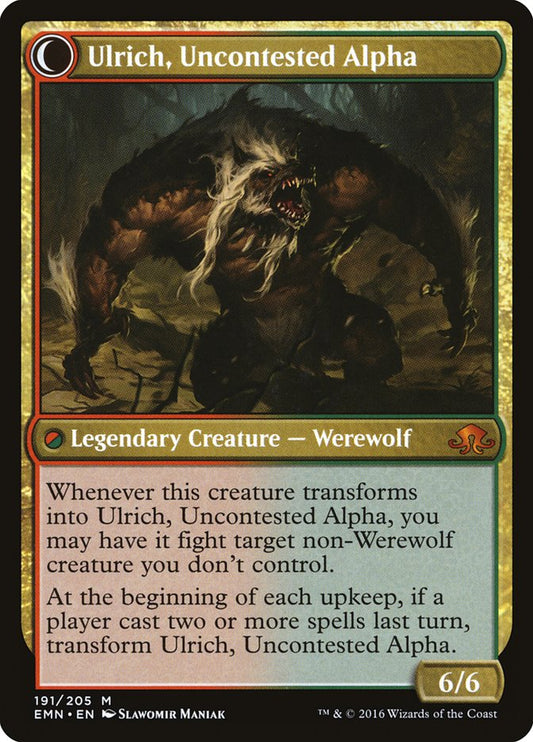 Ulrich of the Krallenhorde // Ulrich, Uncontested Alpha [Eldritch Moon] Foil
