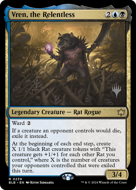 Vren, the Relentless (Promo Pack) [Bloomburrow Promos] Foil
