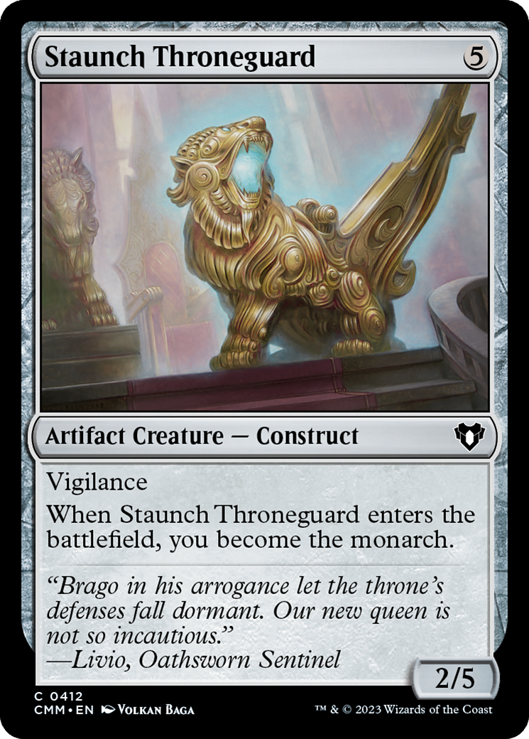 Staunch Throneguard [Commander Masters] | Silver Goblin