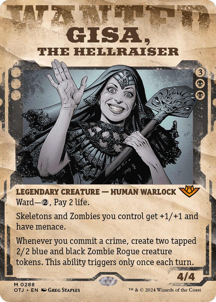 Gisa, the Hellraiser (Showcase) [Outlaws of Thunder Junction] Foil