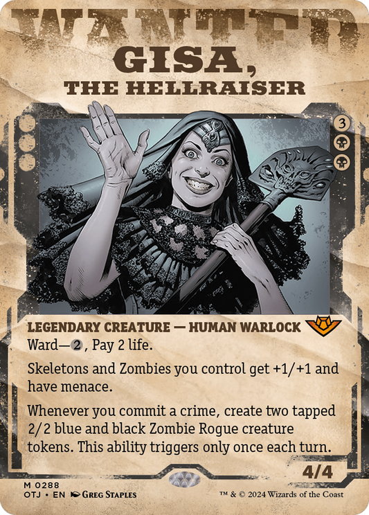 Gisa, the Hellraiser (Showcase) [Outlaws of Thunder Junction] Foil