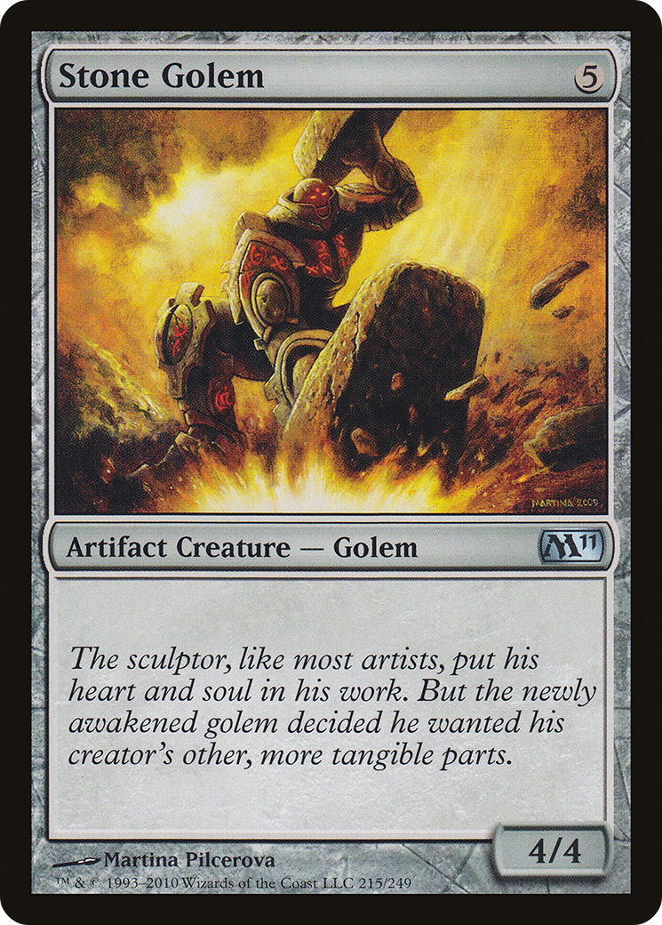 Stone Golem (215) Foil - Magic 2011