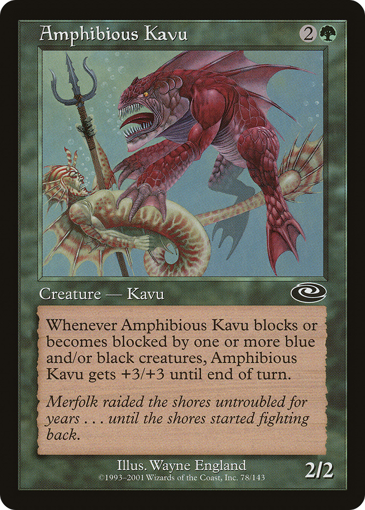 Amphibious Kavu [Planeshift] Foil