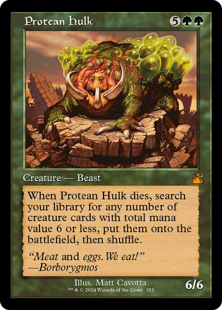 Protean Hulk (Retro Frame) [Ravnica Remastered] | Silver Goblin