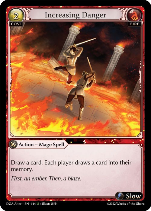 Increasing Danger (144) [Dawn of Ashes: Alter Edition] Foil