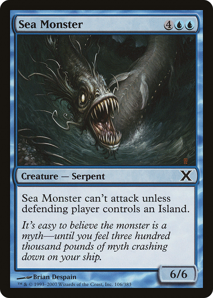 Sea Monster (106) Foil - Tenth Edition