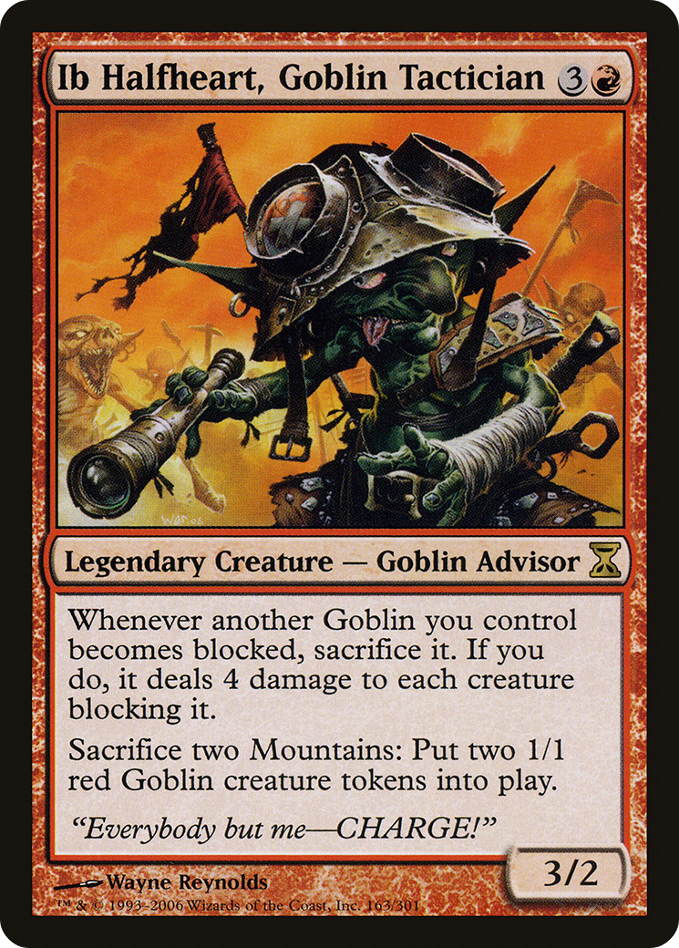 Ib Halfheart, Goblin Tactician [Time Spiral] | Silver Goblin