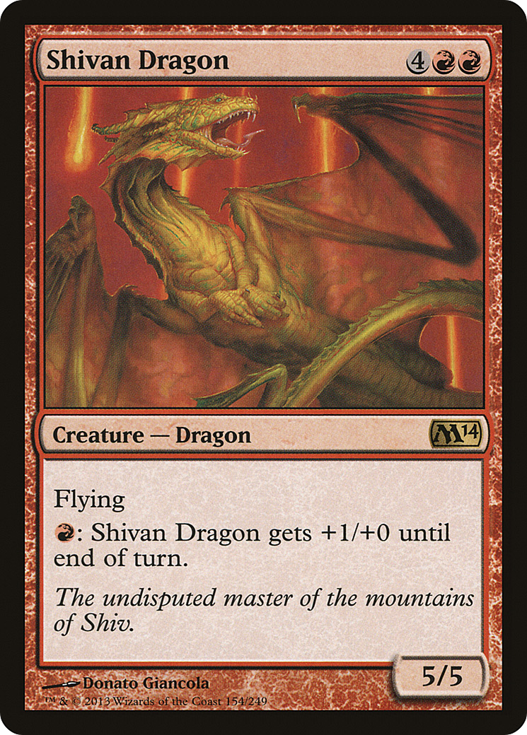 Shivan Dragon [Magic 2014] | Silver Goblin