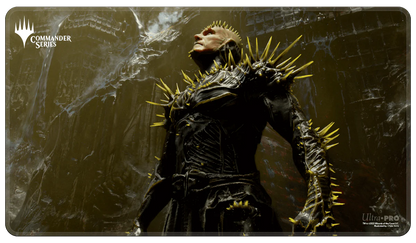 Commander Series Playmat Stitched K'rrik, Son of Yawgmoth-Silver Goblin