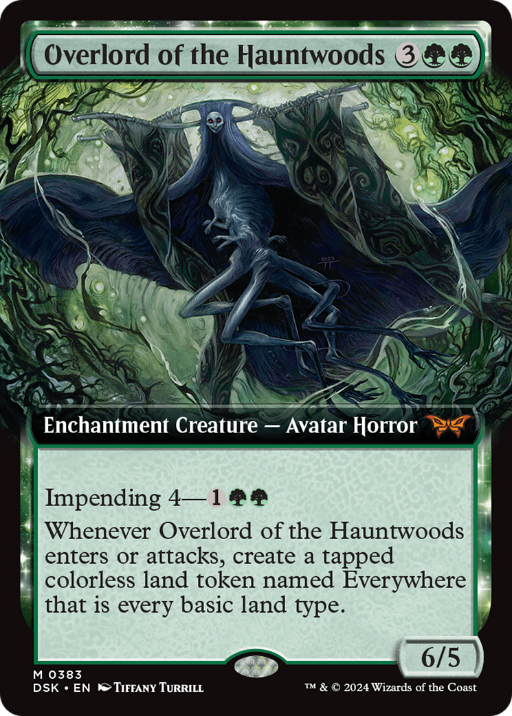 Overlord of the Hauntwoods (Extended Art) [Duskmourn: House of Horror] | Silver Goblin