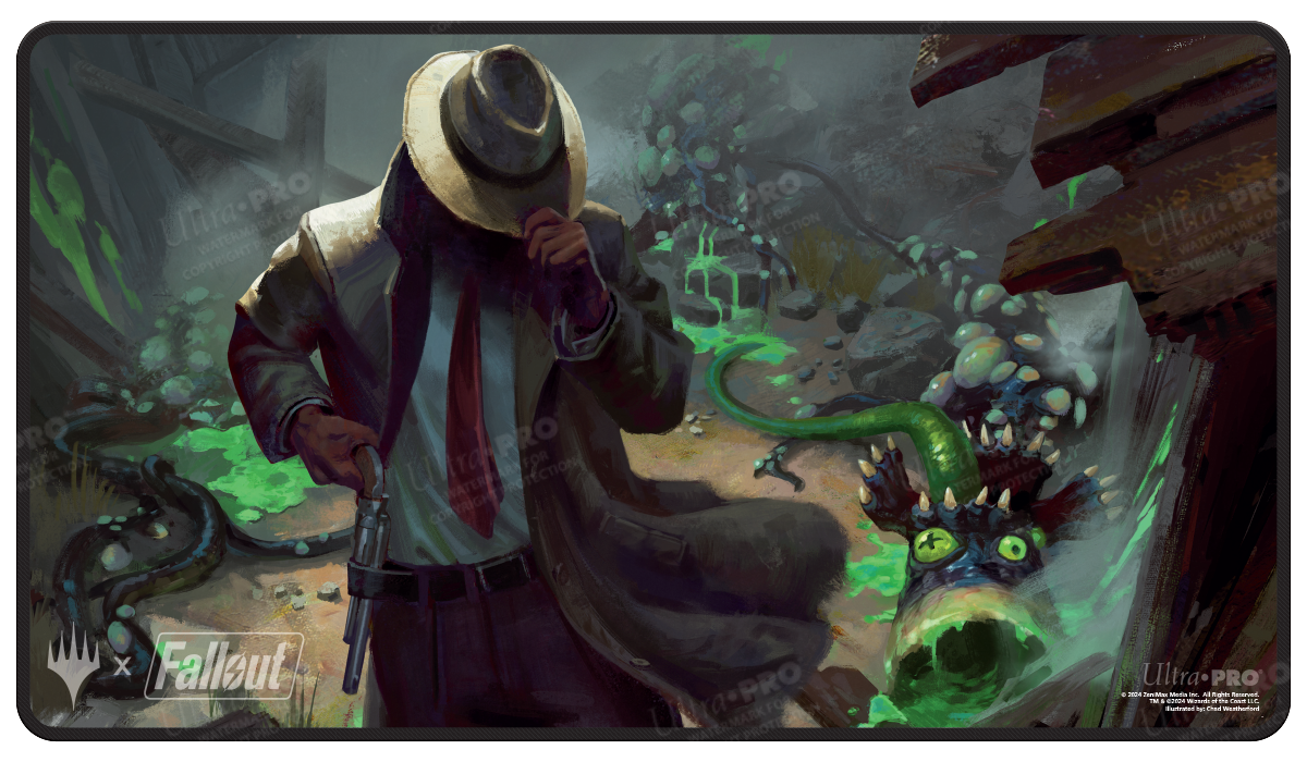 Fallout Playmat Stiched Mysterious Stranger | Silver Goblin
