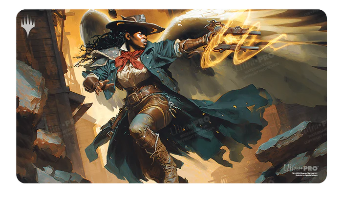 Outlaws of Thunder Junction Playmat Archangel of Tithes | Silver Goblin