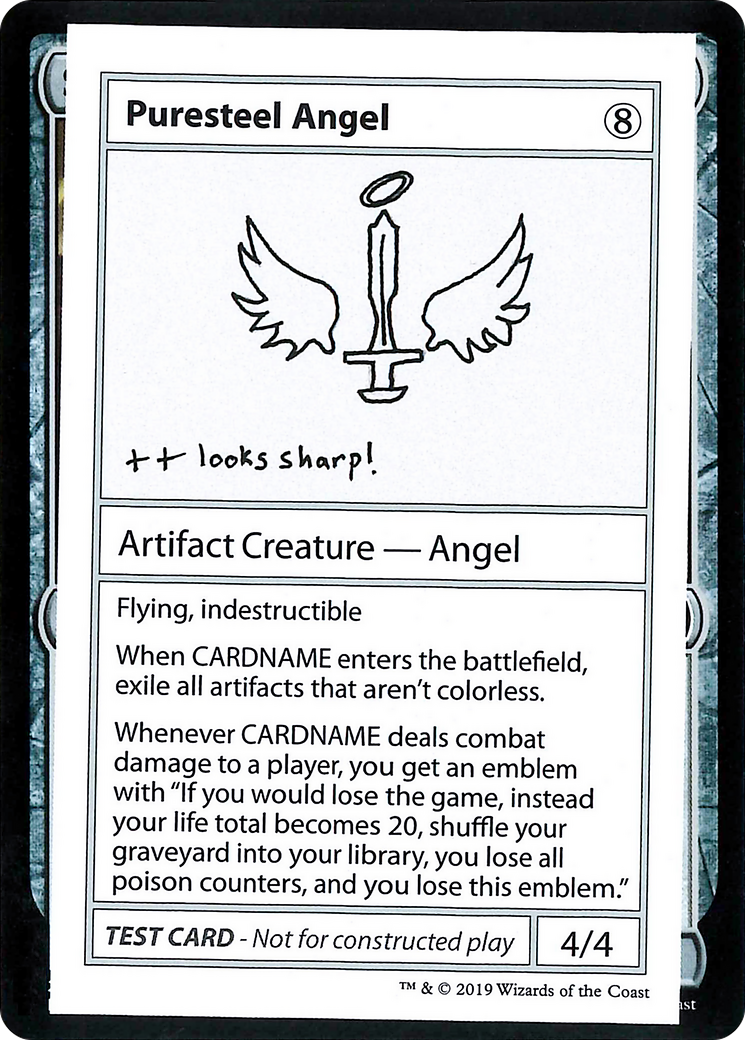 Puresteel Angel (2021 Edition) [Mystery Booster Playtest Cards]