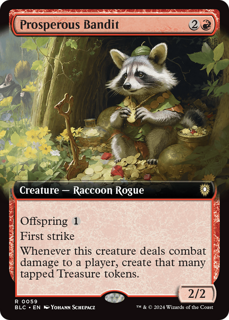 Prosperous Bandit (Extended Art) [Bloomburrow Commander] | Silver Goblin