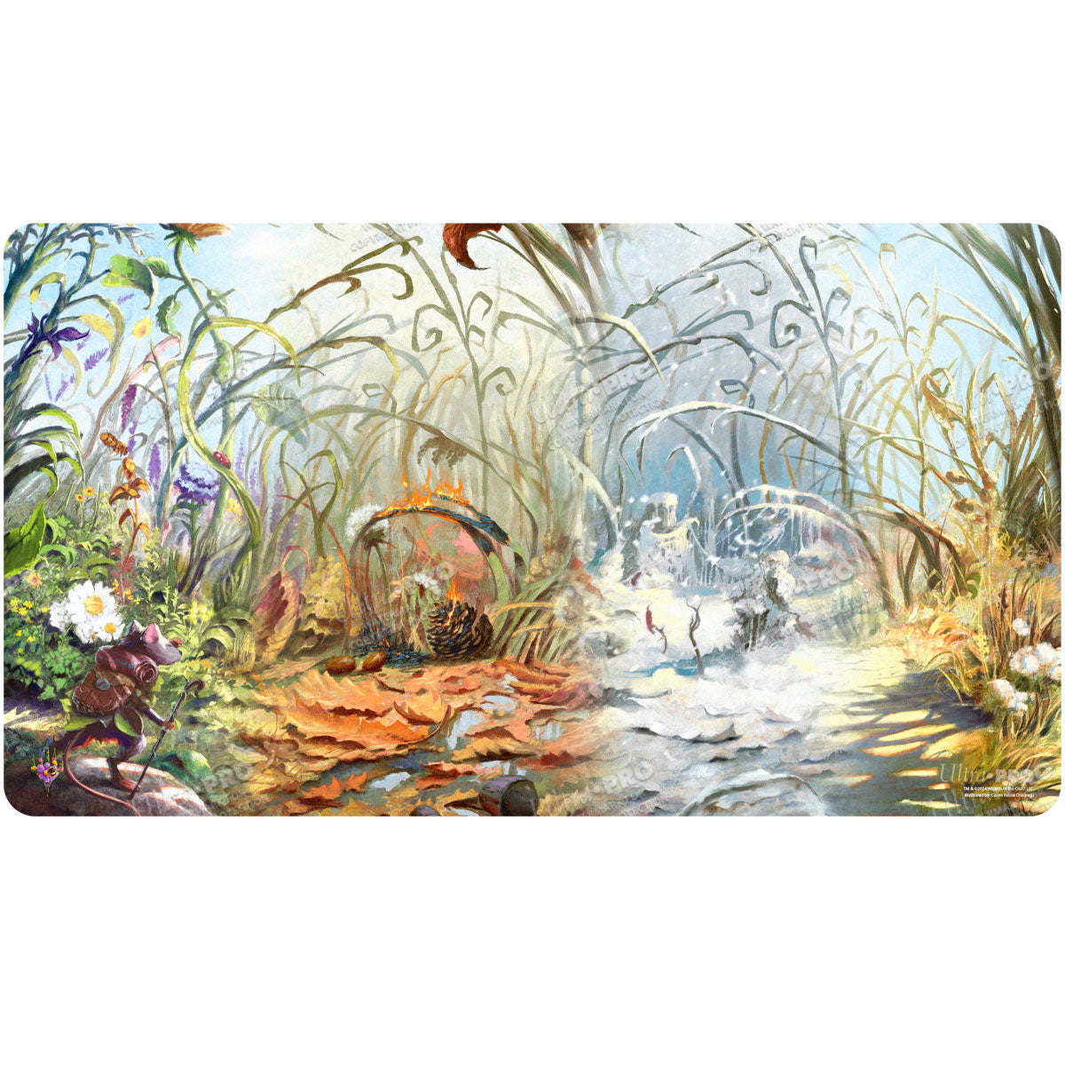 Bloomburrow Playmat Season Lands: Plains | Silver Goblin