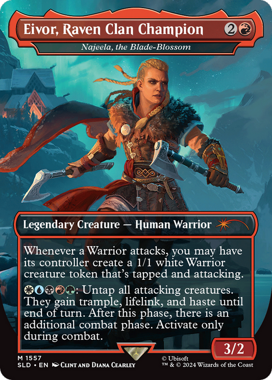 Najeela, the Blade-Blossom / Eivor, Raven Clan Champion(Borderless) (1557)