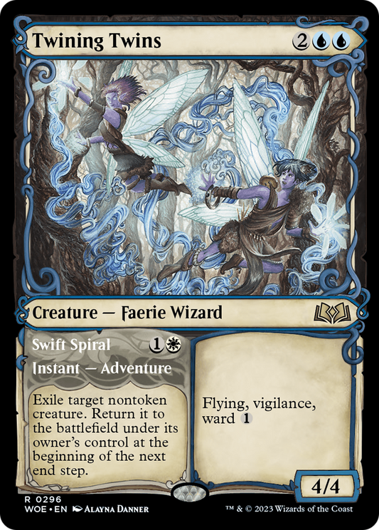 Twining Twins // Swift Spiral (Showcase) [Wilds of Eldraine] Foil