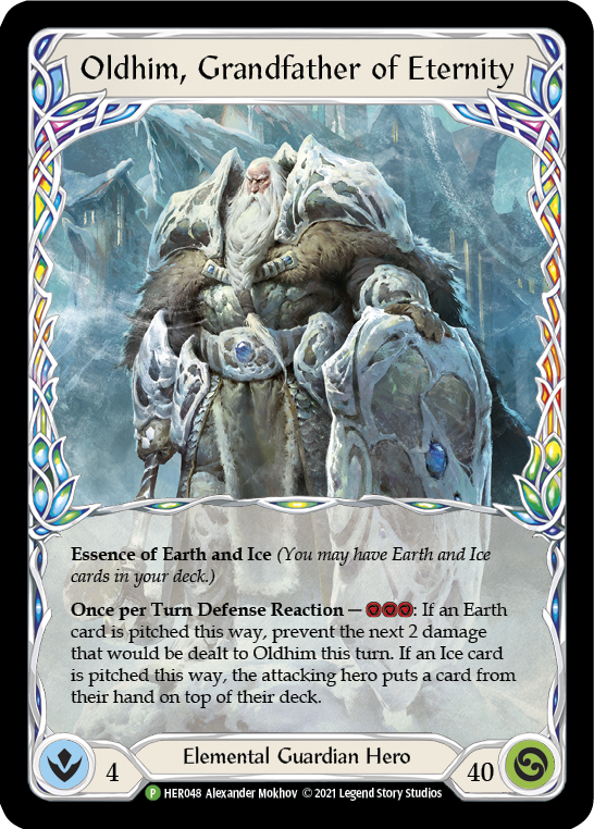 Oldhim, Grandfather of Eternity [HER048] (Promo)  Rainbow Foil | Silver Goblin