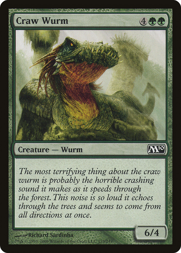Craw Wurm [Magic 2010] Foil