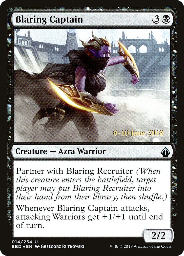 Blaring Captain (Prerelease) [Battlebond Promos] | Silver Goblin