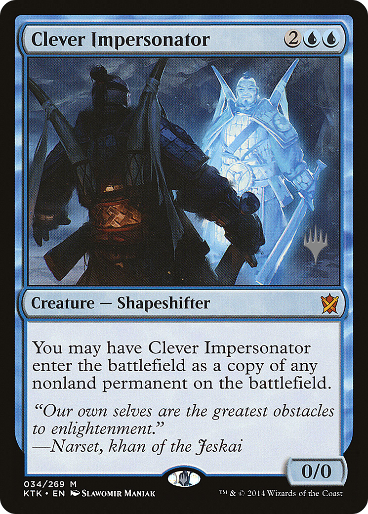 Clever Impersonator (Promo Pack) [Khans of Tarkir Promos] Foil