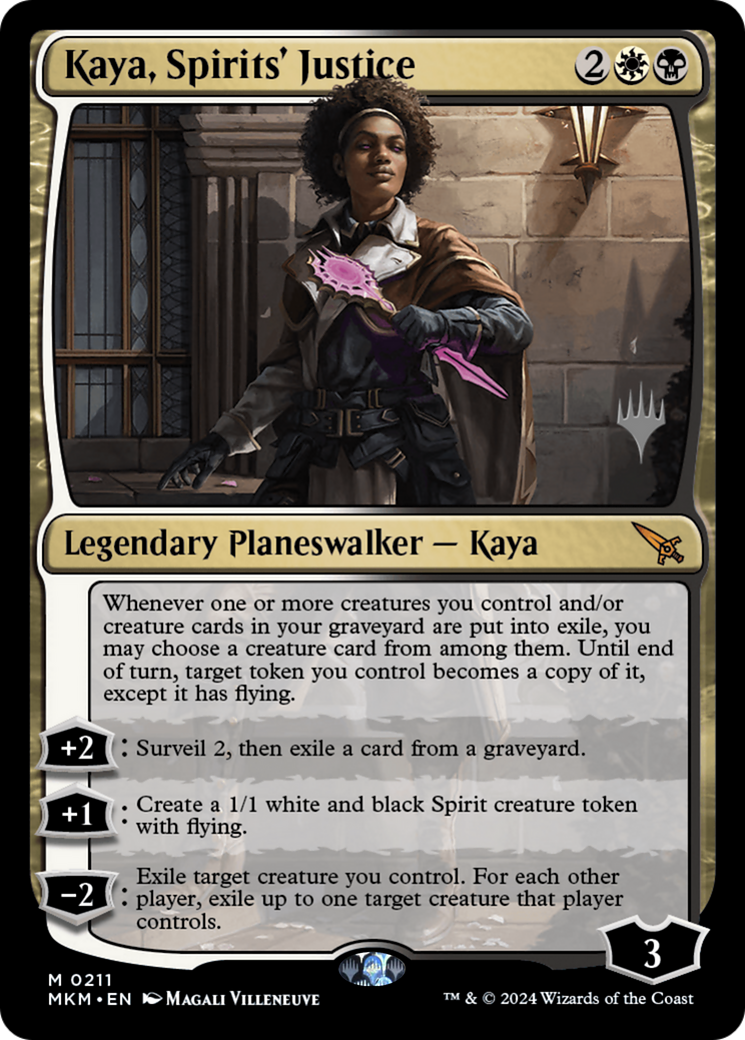 Kaya, Spirits' Justice (Promo Pack) [Murders at Karlov Manor Promos] Foil