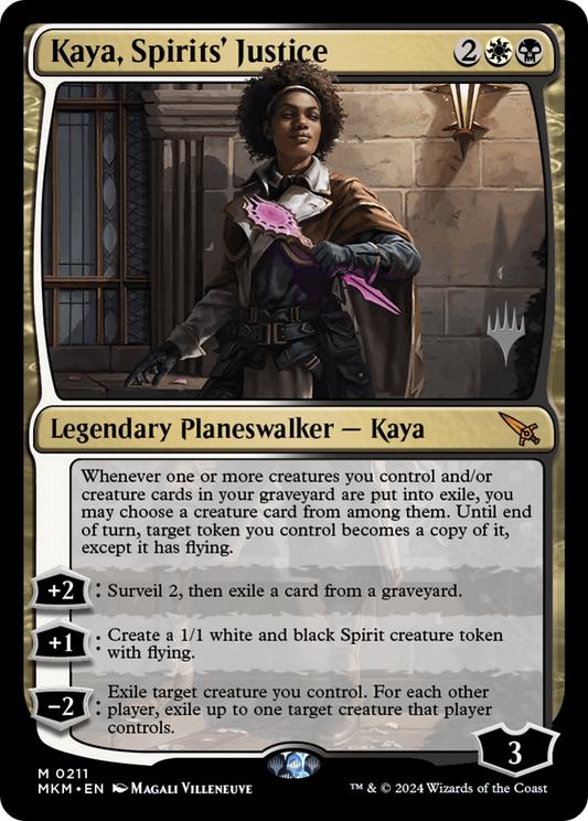 Kaya, Spirits' Justice (Promo Pack) [Murders at Karlov Manor Promos] Foil
