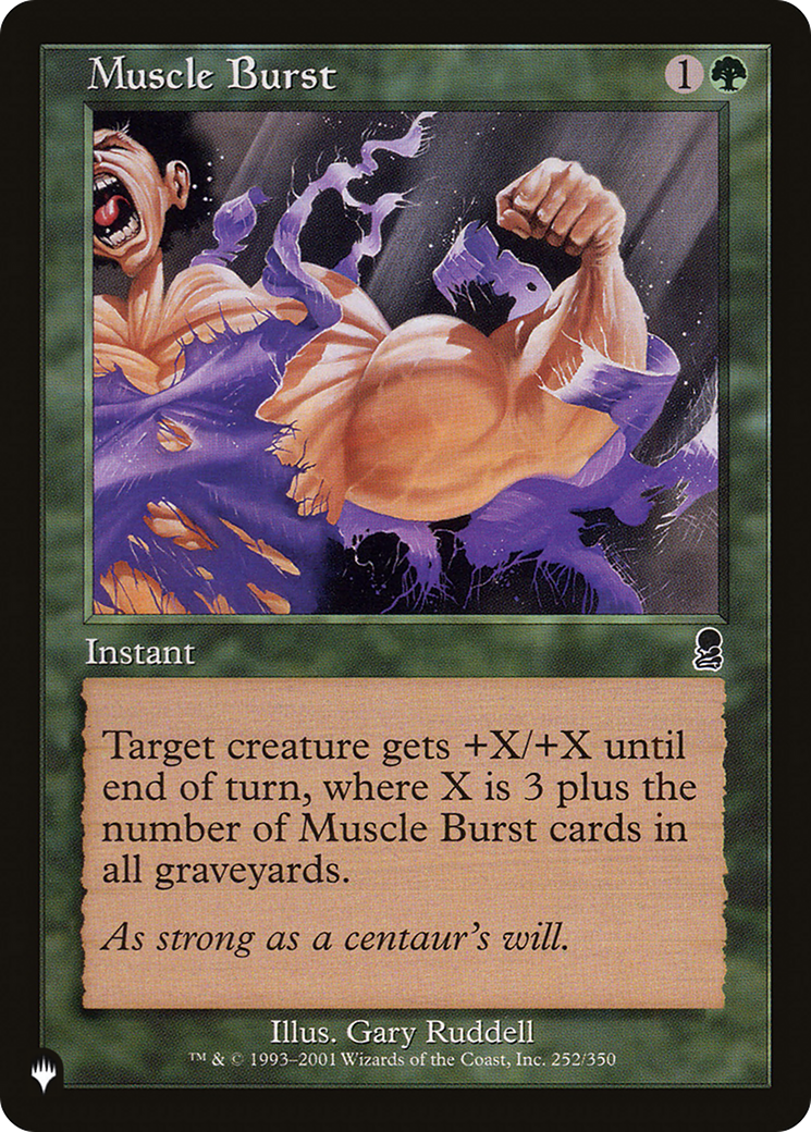 Muscle Burst [The List Reprints] | Silver Goblin