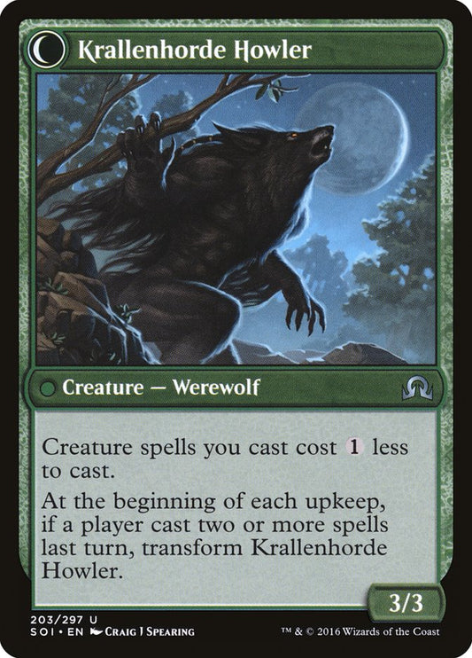 Duskwatch Recruiter // Krallenhorde Howler [Shadows over Innistrad] Foil
