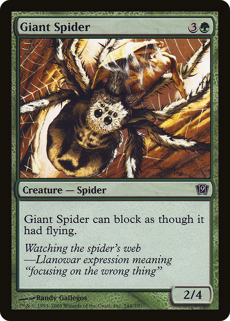 Giant Spider (244) - Ninth Edition