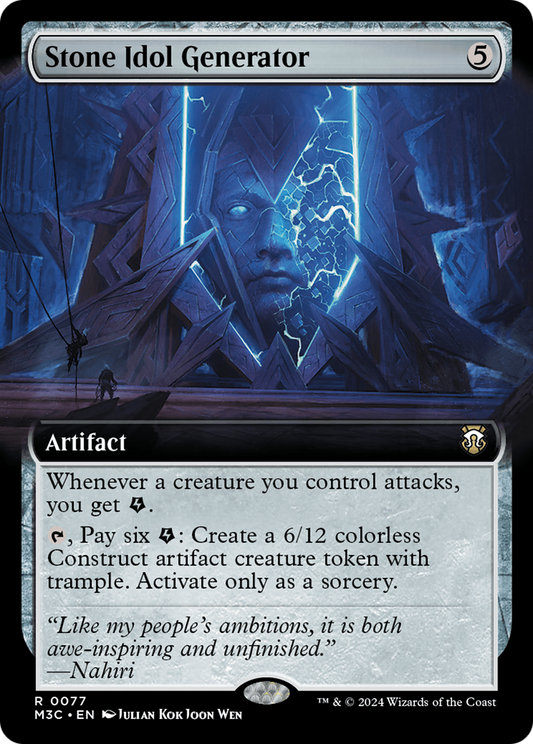 Stone Idol Generator (Extended Art) [Modern Horizons 3 Commander] Foil