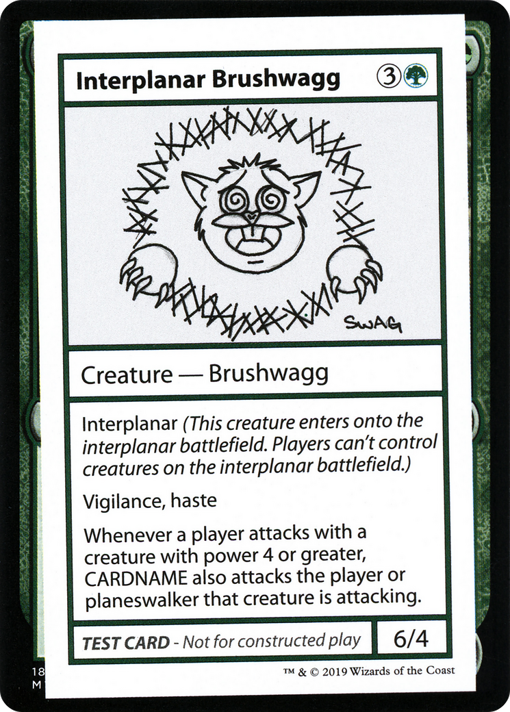 Interplanar Brushwagg (2021 Edition) [Mystery Booster Playtest Cards] | Silver Goblin