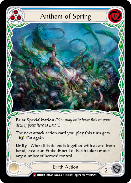 Anthem of Spring Rainbow Foil (DTD196) - Dusk till Dawn | Silver Goblin