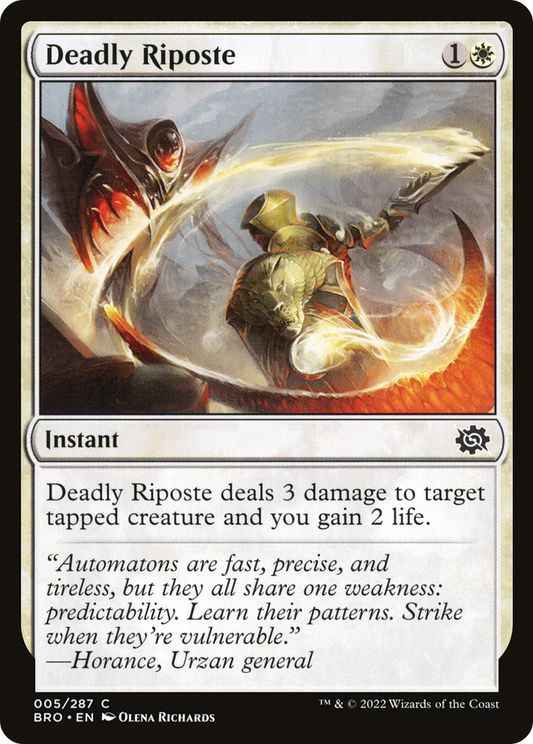 Deadly Riposte [The Brothers' War] Foil
