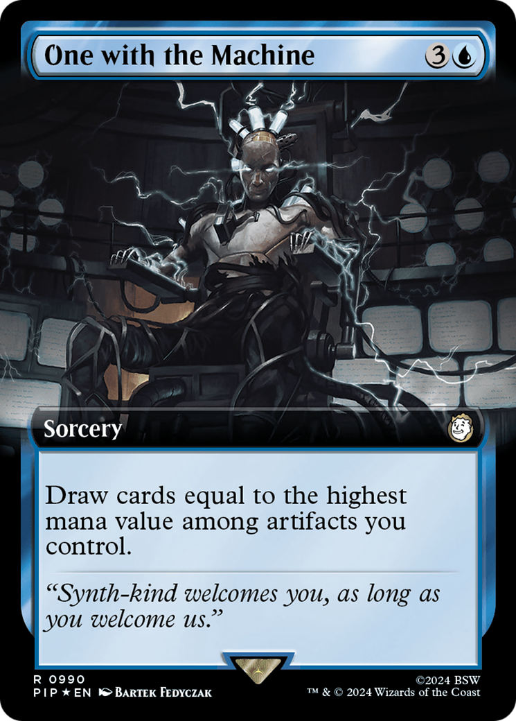 One with the Machine (Extended Art) (Surge Foil) (Extended Art) (990) Foil - Fallout