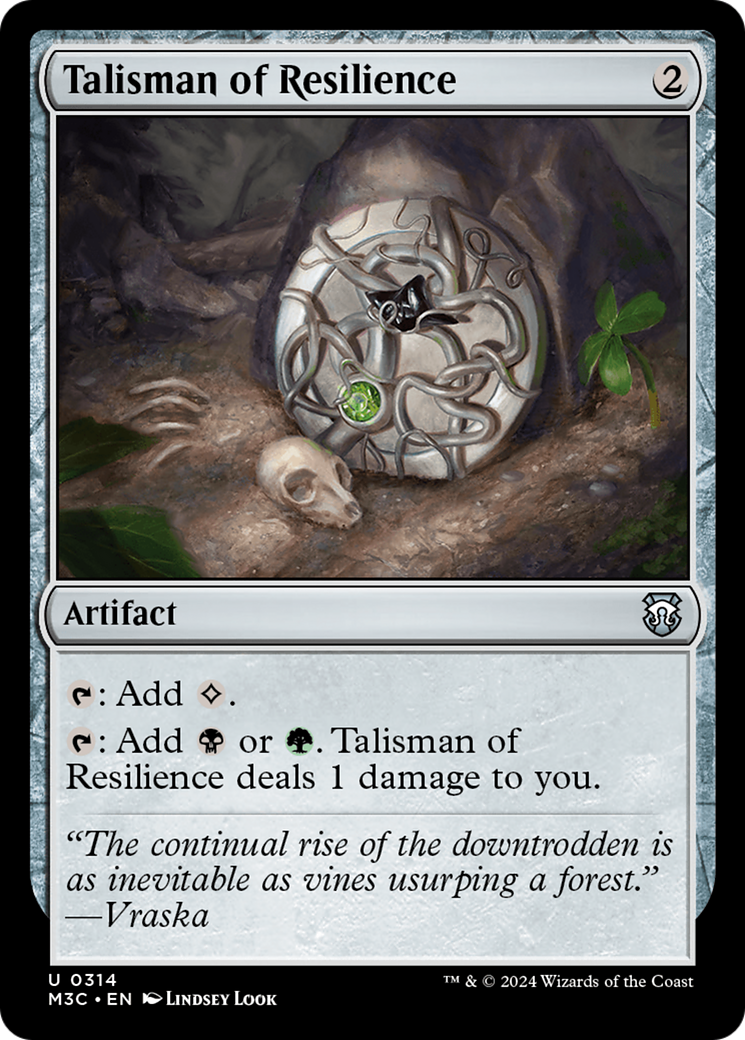 Talisman of Resilience (Ripple Foil) [Modern Horizons 3 Commander] | Silver Goblin