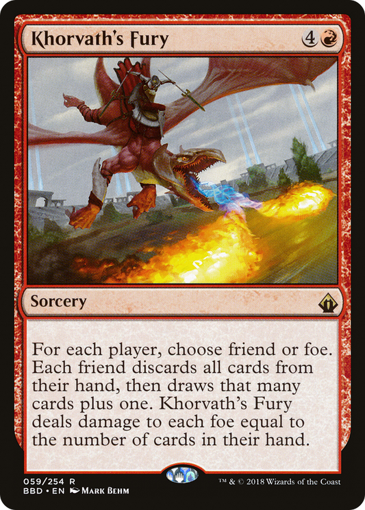 Khorvath's Fury [Battlebond] Foil